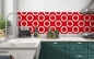 Preview: Küchenrückwand Rote Kreise