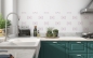 Preview: Küchenrückwand Pastell Rosa Ornament