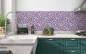 Mobile Preview: Küchenrückwand Violett Jugendstil