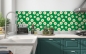 Preview: Küchenrückwand Gänseblümchen Grün