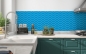 Preview: Küchenrückwand Weiß Blau Welle