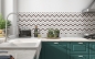 Preview: Küchenrückwand Zigzag Pattern