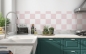 Preview: Küchenrückwand Rosa Pink Karo