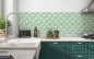 Preview: Küchenrückwand Seegrüne Rosen