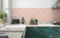 Preview: Küchenrückwand Rosa Design