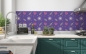Preview: Küchenrückwand Grafische Blumen