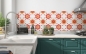 Preview: Küchenrückwand Sternblumen Motiv