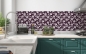 Preview: Küchenrückwand Dark Rose Art Nouveau