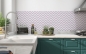 Preview: Küchenrückwand Purple Zigzag