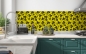 Preview: Küchenrückwand Gelber Floral