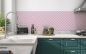 Preview: Küchenrückwand Pastell Lila Karo