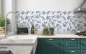 Preview: Küchenrückwand Blaue Aqua Pflanze