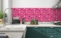 Preview: Küchenrückwand Konfetti Punkte Pink