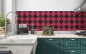 Preview: Küchenrückwand Red Argyle Karo