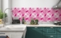 Preview: Küchenrückwand Pink Herz Abstrakt