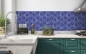 Preview: Küchenrückwand Blaue Blumenwelt