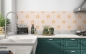 Preview: Küchenrückwand Orange Sterne