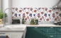 Preview: Küchenrückwand Blumen Design