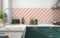 Preview: Küchenrückwand Diagonal Linie