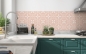 Preview: Küchenrückwand Rosa Ornament