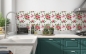 Preview: Küchenrückwand Aquarell Hibiskus Blume