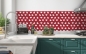 Preview: Küchenrückwand Rot Weiß Herze