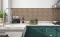 Preview: Küchenrückwand Retro Illusion Muster