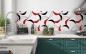 Preview: Küchenrückwand Bumerang Muster