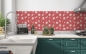 Preview: Küchenrückwand Muster mit Blumen