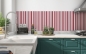 Preview: Küchenrückwand Rotrosa Linien