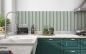 Preview: Küchenrückwand Grüntönige Balken