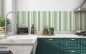 Preview: Küchenrückwand Streifen Grün