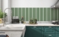 Mobile Preview: Küchenrückwand Grün Balken