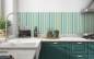 Mobile Preview: Küchenrückwand Grüntönige Streifen