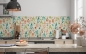 Preview: Küchenrückwand Farbige Blumen