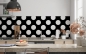 Preview: Küchenrückwand Black White Point