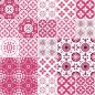 Mobile Preview: Türposter Pink Patchwork
