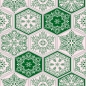 Preview: Türposter Marrakesh Hexagon Patchwork