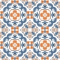 Preview: Türposter Floral Pattern