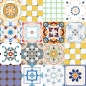 Preview: Türposter Spanish Ceramic Patchwork