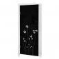 Mobile Preview: Türposter Flowers in Black