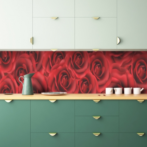 Küchenrückwand Rote Rosen