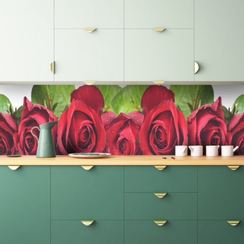 Küchenrückwand Rosen