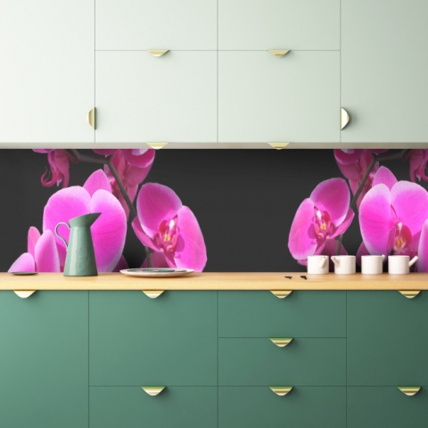 Küchenrückwand Pinke Orchideen