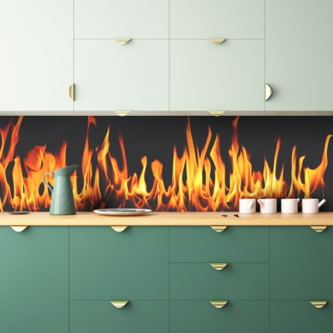Küchenrückwand Feuer Flamme