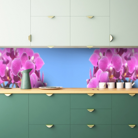 Küchenrückwand Prächtige Orchidee