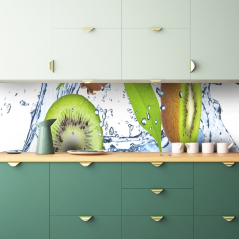 Küchenrückwand Kiwi im Wasser