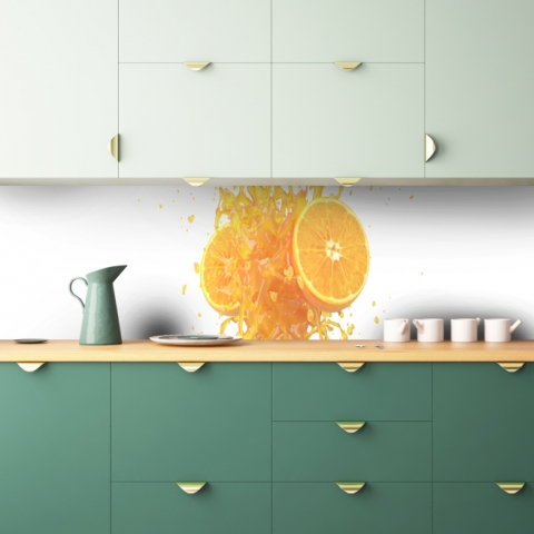 Küchenrückwand Mandarinen Splash