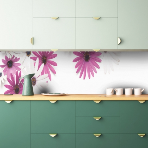 Küchenrückwand Blumen Bild