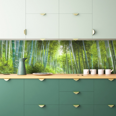 Küchenrückwand Bambuswald